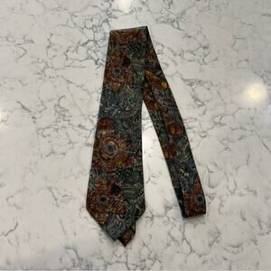 Galli’s 100% Pure‎ Silk Floral Print Tie